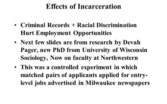 Racial Disparities in Criminal Justice in Wisconsin Pamela Oliver